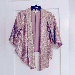 Rose gold sequin jacket